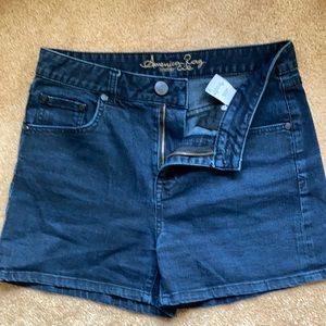 American Rag midnight blue denim shorts.